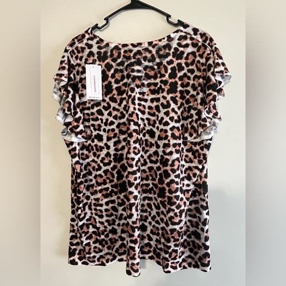Charm and Share New Leopard Print Sublimation TShirt XXXL Size 22 - Picture 4 of 4